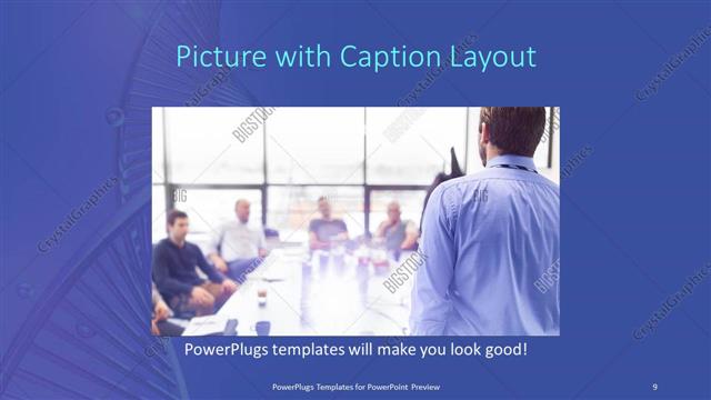 Picture with Caption presentation slide layout