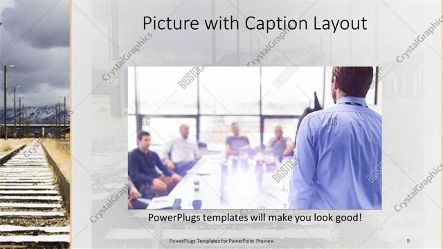 Picture with Caption presentation slide layout