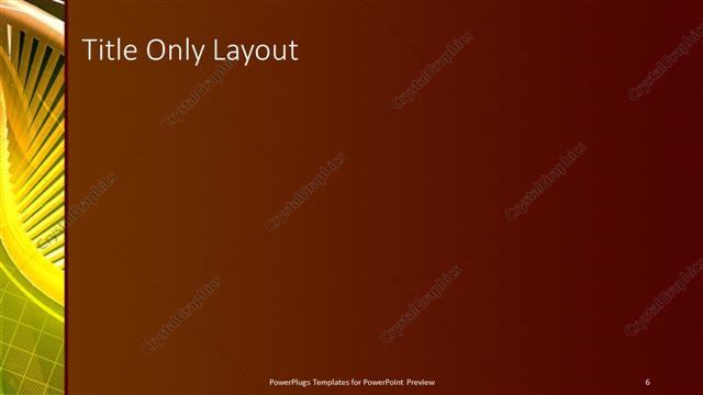 Title Only presentation slide layout