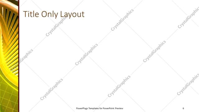 Title Only presentation slide layout