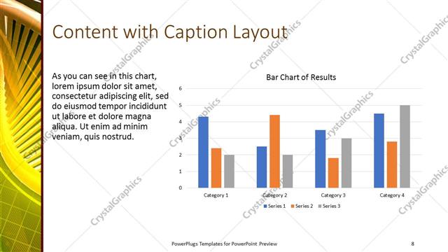 Content with Caption presentation slide layout