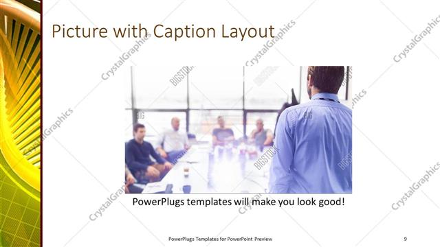 Picture with Caption presentation slide layout