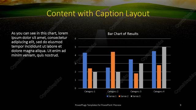 Content with Caption presentation slide layout