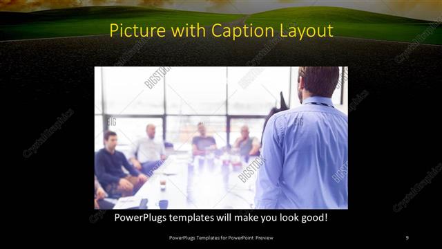 Picture with Caption presentation slide layout