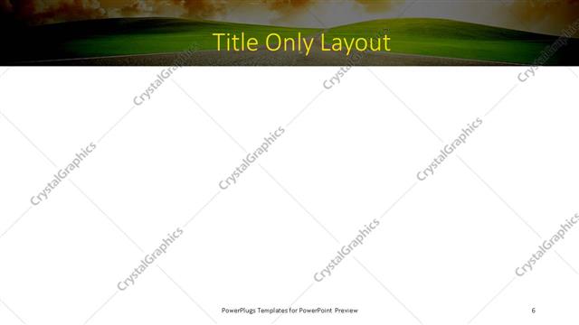 Title Only presentation slide layout