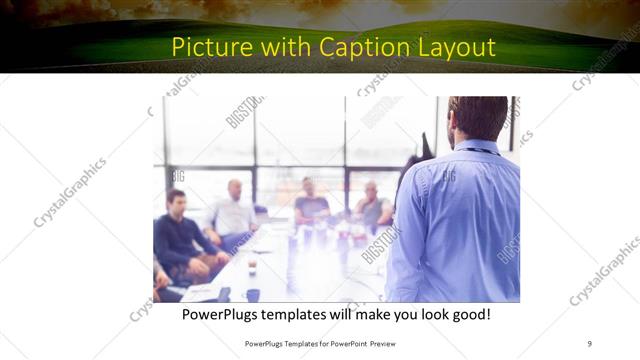 Picture with Caption presentation slide layout
