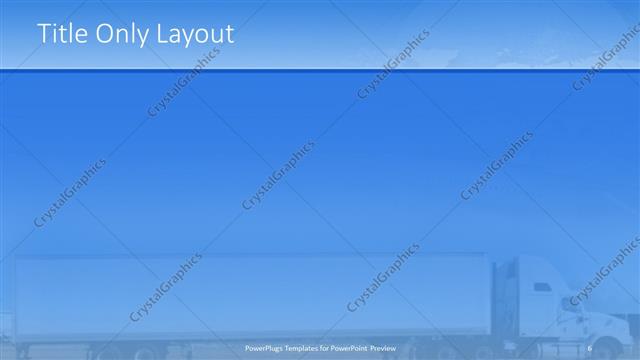 Title Only presentation slide layout