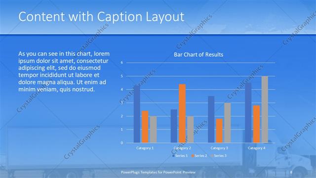Content with Caption presentation slide layout