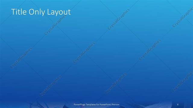 Title Only presentation slide layout