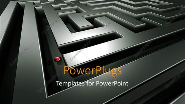  Presentation with maze - A difficult maze with a ball in it