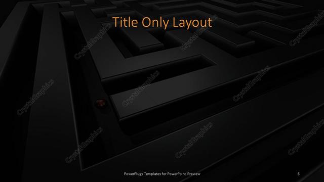 Title Only presentation slide layout
