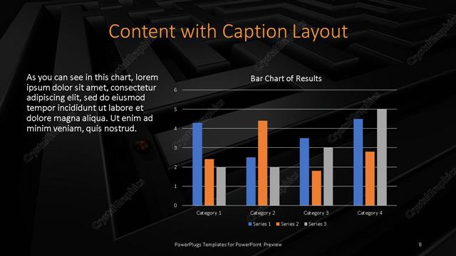 Content with Caption presentation slide layout