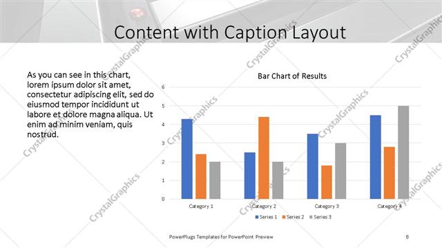 Content with Caption presentation slide layout