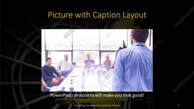 Picture with Caption presentation slide layout