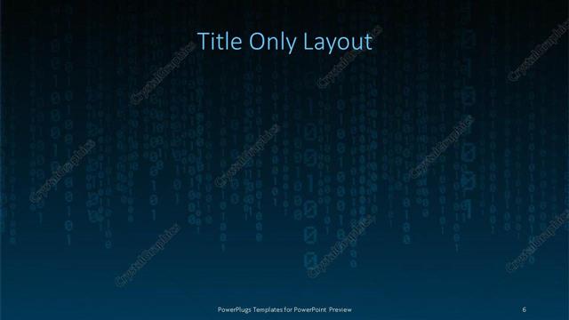 Title Only presentation slide layout