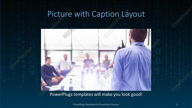 Picture with Caption presentation slide layout