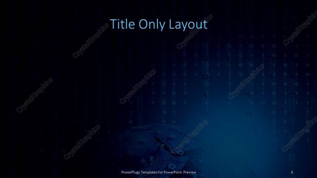 Title Only presentation slide layout