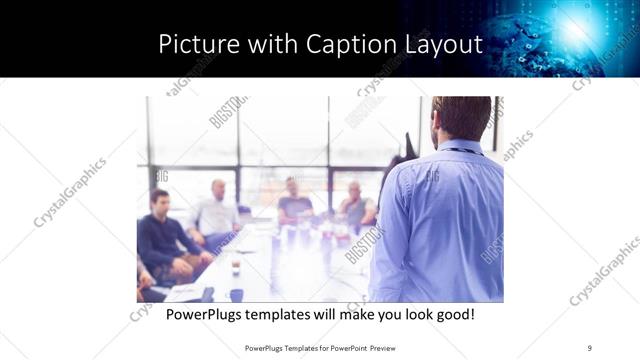 Picture with Caption presentation slide layout