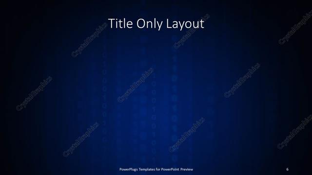 Title Only presentation slide layout
