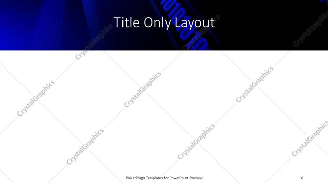 Title Only presentation slide layout