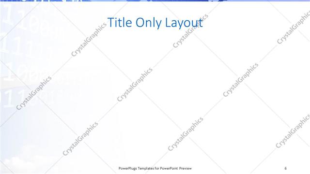 Title Only presentation slide layout