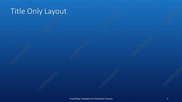 Title Only presentation slide layout