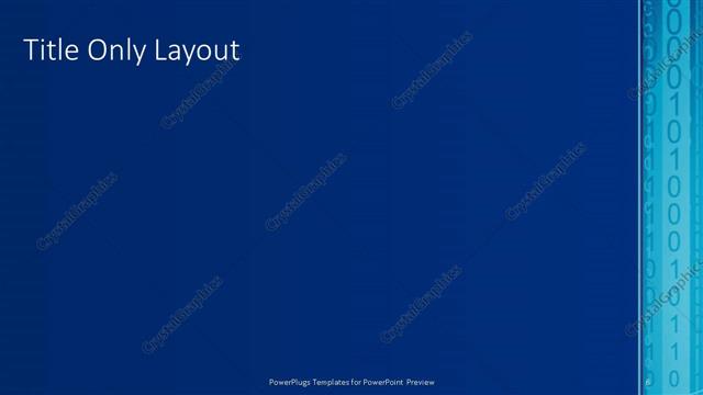 Title Only presentation slide layout