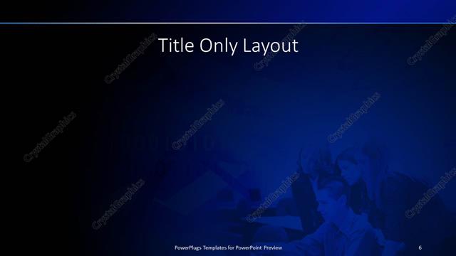 Title Only presentation slide layout