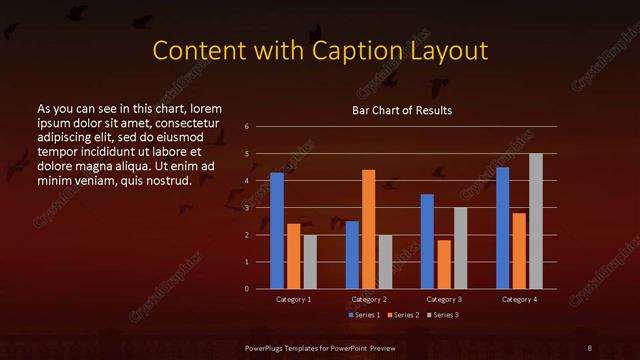 Content with Caption presentation slide layout
