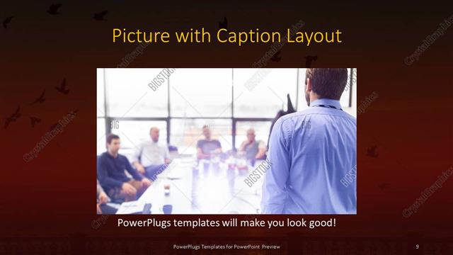 Picture with Caption presentation slide layout