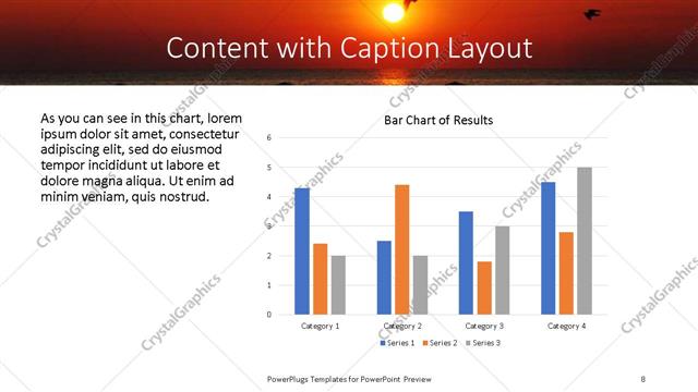 Content with Caption presentation slide layout