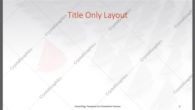 Title Only presentation slide layout