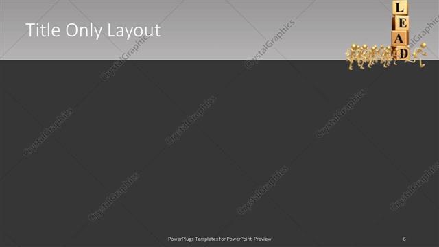 Title Only presentation slide layout