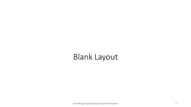 Blank presentation slide layout