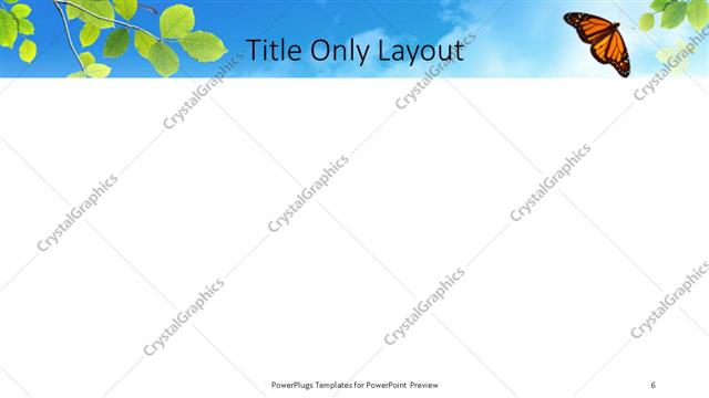 Title Only presentation slide layout