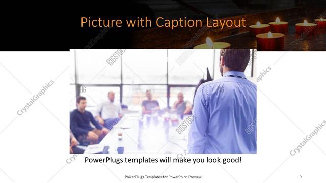 Picture with Caption presentation slide layout