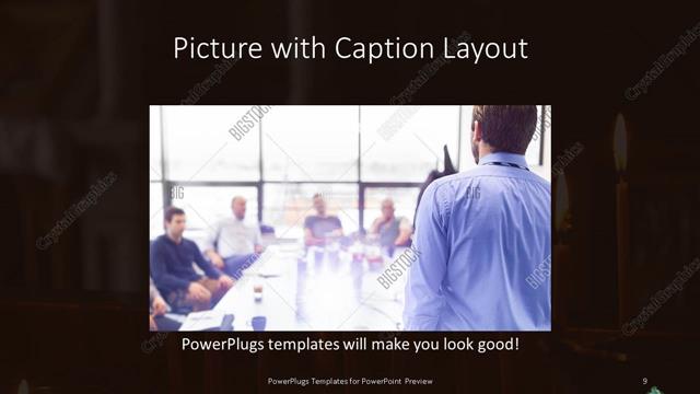 Picture with Caption presentation slide layout