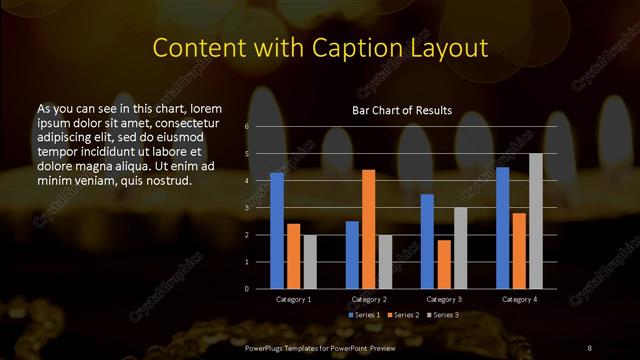 Content with Caption presentation slide layout