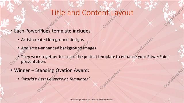 Title and Content presentation slide layout