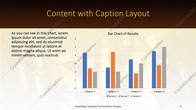 Content with Caption presentation slide layout