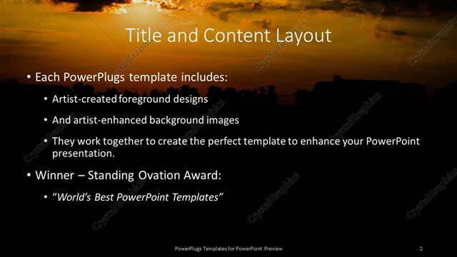 Title and Content presentation slide layout