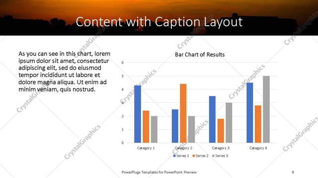 Content with Caption presentation slide layout