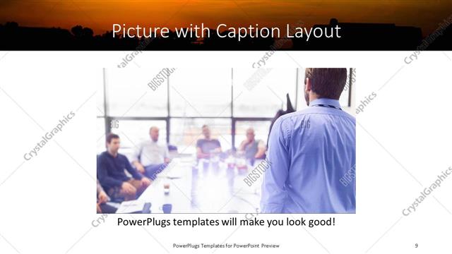 Picture with Caption presentation slide layout