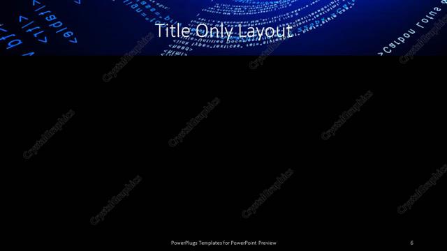 Title Only presentation slide layout