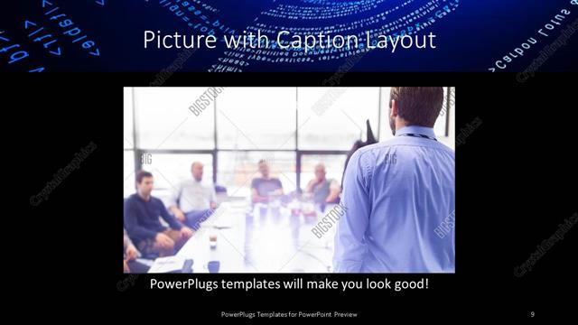 Picture with Caption presentation slide layout