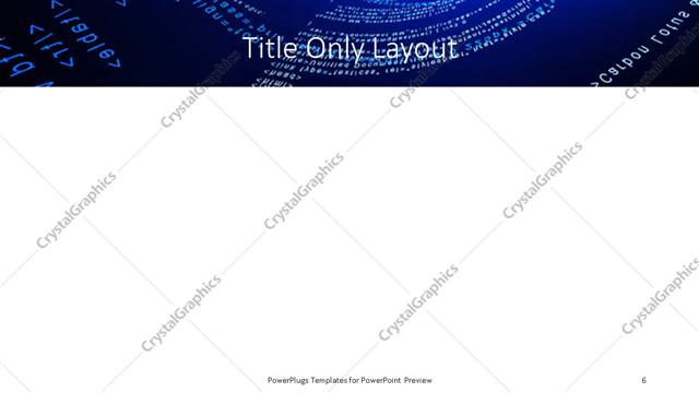 Title Only presentation slide layout