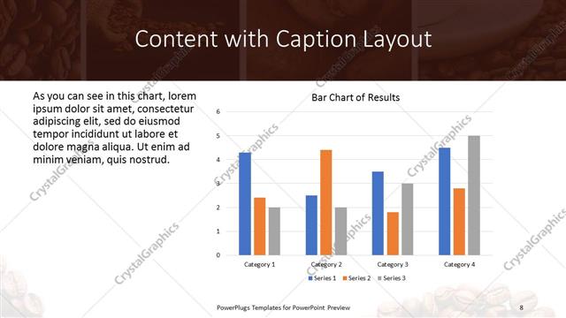 Content with Caption presentation slide layout