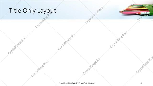 Title Only presentation slide layout