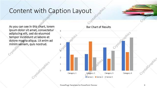 Content with Caption presentation slide layout