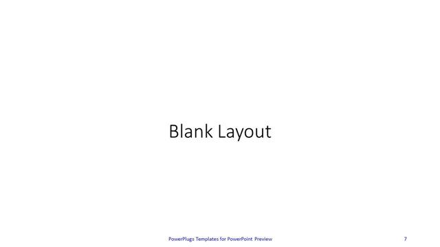 Blank presentation slide layout
